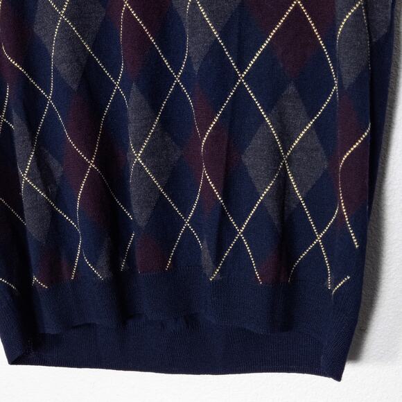 Brooks Brothers Men’s Sweater Vest Old Money Preppy Heritage Argyle Knit XL - Picture 5 of 7